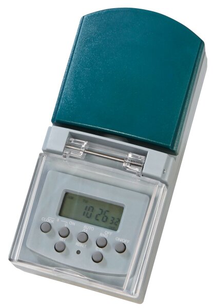 Digitale Zeitschaltuhr f&uuml;r den Au&szlig;enbereich, IP44