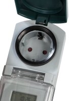 Digitale Zeitschaltuhr f&uuml;r den Au&szlig;enbereich, IP44