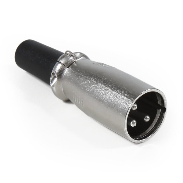 Mikrofon XLR-Stecker HOLLYWOOD 3-polig, Metall