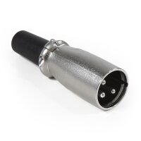 Mikrofon XLR-Stecker HOLLYWOOD 3-polig, Metall