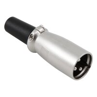 Mikrofon XLR-Stecker HOLLYWOOD 3-polig, Metall