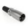 Mikrofon XLR-Stecker HOLLYWOOD 3-polig, Metall