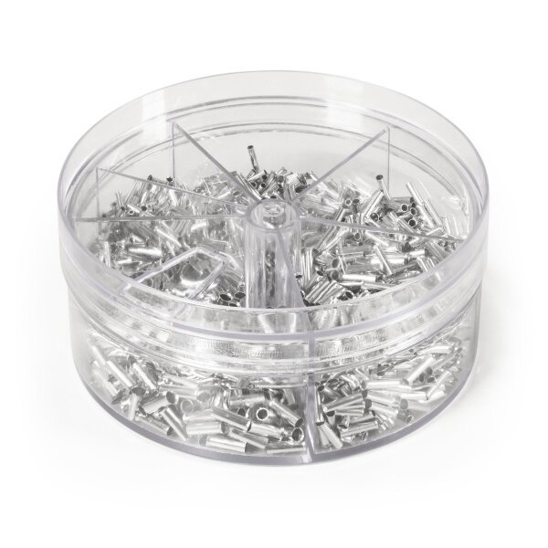 Aderendh&uuml;lsen-Sortiment McPower, 0,5-2,5mm&sup2;, unisoliert, Streudose, 1900-teilig