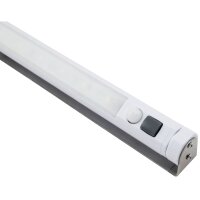 LED-Unterbauleuchte McShine, 9 LEDs, 100lm, Bewegungsmelder, Batterie, wei&szlig;