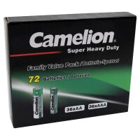 Familien Pack Super Heavy Duty 72Set, 36x AAA LR03 +...