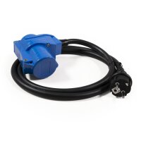 CEE-Adapter auf Schutzkontakt-Stecker McPower, 1,5m...