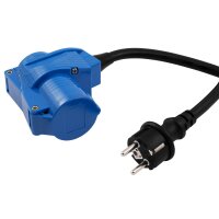 CEE-Adapter auf Schutzkontakt-Stecker McPower, 1,5m...