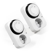 Analoge Zeitschaltuhr McPower AZ-41 2er-Pack, 15 Minuten...