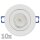 Einbauleuchten-Set McShine, 10xRahmen, 10xLED-Strahler, 5W, 500lm,wei&szlig;, IP44