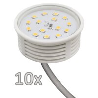 Einbauleuchten-Set McShine, 10xRahmen, 10xLED-Modul, 5W,...