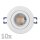 Einbauleuchten-Set McShine, 10xRahmen, 10xLED-Modul, 5W, 400lm, 230V, wei&szlig;, Ip44