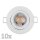 Einbauleuchten-Set McShine, 10xRahmen, 10xLED-Modul, 5W, 400lm, 230V, wei&szlig;