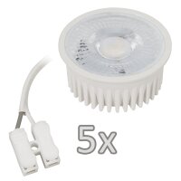 Einbauleuchten-Set McShine, 5xRahmen, 5xLED-Modul, 5W,...