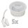 Einbauleuchten-Set McShine, 5xRahmen, 5xLED-Modul, 5W, 400lm, 230V, Edelstahl