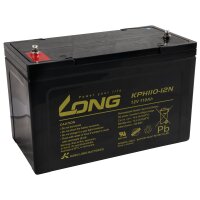Bleiakku KUNG LONG KPH110-12N, 12V/110 Ah,  338x227x170...