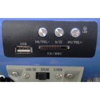 Megafon LTC MEGA60USB, 60W, mit USB/SD & Bluetooth, Reichweite ca. 600m