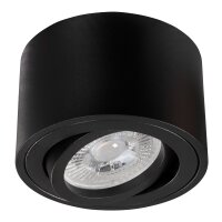 LED-Aufbauleuchte McShine, 5W, 400Lumen, 3000K, &Oslash;xH 80x50mm, schwarz