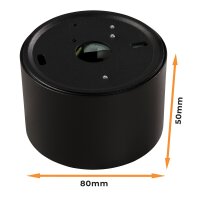 LED-Aufbauleuchte McShine, 5W, 400Lumen, 3000K, &Oslash;xH 80x50mm, schwarz