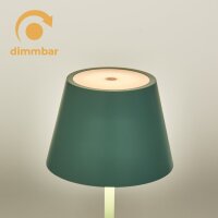 LED-Tischleuchte ROLF KERN &bdquo;Club Mini&ldquo; 25cm, T&uuml;rkis, Akku, dimmbar