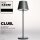 LED-Tischleuchte ROLF KERN &bdquo;Club&ldquo; 38cm, Basaltgrau, Akku, dimmbar