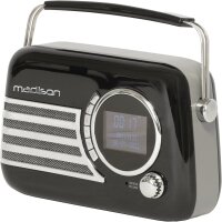 Retro-Radio MADISON FREESOUND-VR40BK-DAB, Bluetooth, DAB,...
