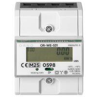 3-phasiger Stromz&auml;hler, 80A, MID, 4,3 Module, DIN...