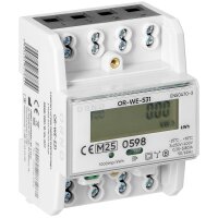 3-phasiger Stromz&auml;hler, 80A, MID, 4,3 Module, DIN TH-35mm