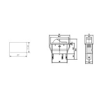 Kfz-Schalter McPower, 3-polig, 12V-250V/20A, blau,...