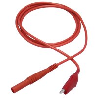 Messleitung McPower, 100cm, rot Sicherheitsstecker ->...