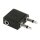 Audio-Adapter HOLLYWOOD, 1x 3,5 mm Stereo (Buchse) -> 2x 3,5 mm Mono (Stecker), Klinke