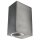Wandleuchte McShine Square-E Edelstahl-Optik, IP44, 2x GU10, Aluminium Geh&auml;use