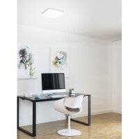 LED Deckenleuchte, 1600lm,3000K,25W,warmwei&szlig;,IP44, 280x280x51mm, Bewegungsmelder