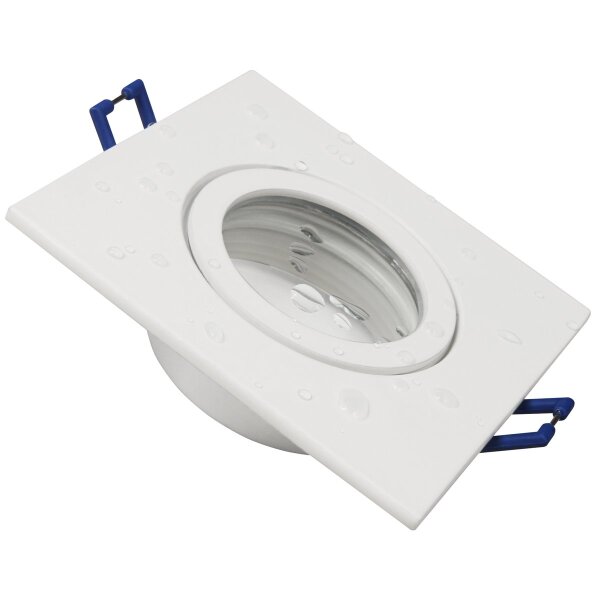 Einbaurahmen McShine DL-54 eckig, Clip-Verschluss, IP44, wei&szlig;