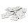 Kabelsockel McPower f&uuml;r Kabelbinder 30x30mm, selbstklebend, 10er-Pack