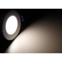 LED-Einbauleuchte McShine EL-500 5W, 400lm, IP44, &Oslash;85x30mm, 2700K