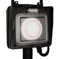 Gartensteckdose McPower, 2-fach, IP44, mit Erdpie&szlig;,...