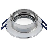 Einbaurahmen McShine DL-54 rund, Clip-Verschluss, IP44, Chrom