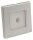 LED-Wand-Einbauleuchte McShine LWE-86SB 2W, 150lm, warmwei&szlig;, silberner Rahmen