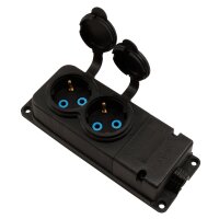 Verteiler-Steckdosenleiste 2fach, IP44