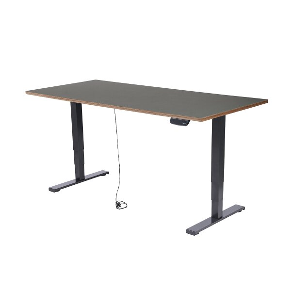 Schreibtisch imstande, Gestell business-b + Platte 160x80cm Iron