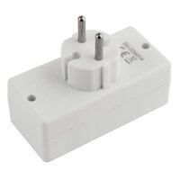Steckdosenadapter McPower, 4x Euro, wei&szlig;