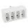 Steckdosenadapter McPower, 4x Euro, wei&szlig;