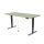 Schreibtisch imstande, Gestell business-b + Platte 140x80cm Pistazio
