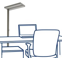 LED-Schreibtisch-Stehleuchte ROLF KERN...