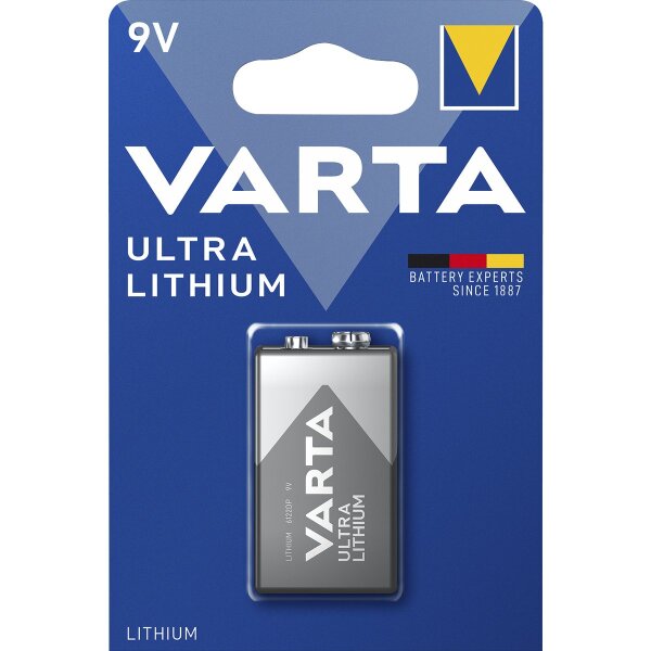 E-Block Batterie VARTA Ultra Lithium, 6FR61, 9V, Ultra Lithium