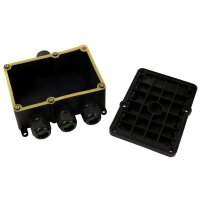 Abzweigdose McPower, IP68 - f&uuml;r Au&szlig;en, 1 Ein- und 3 Ausg&auml;nge, 129x119x56mm