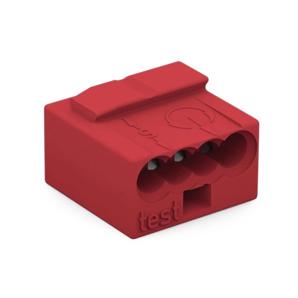 MICRO-Verbindungsdosenklemme WAGO, eindr&auml;htige Leiter, &Oslash;0,8mm, 4 Klemmstellen