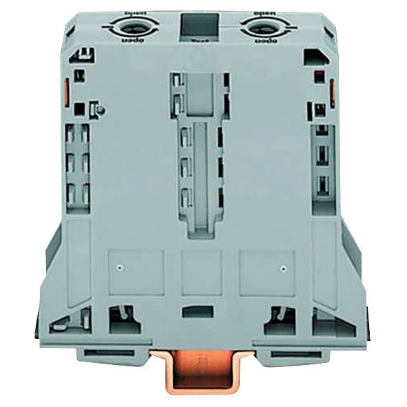 2-Leiter-Durchgangsklemme WAGO, 95mm&sup2;, f&uuml;r TS 35x15, grau, 2 Klemmstellen