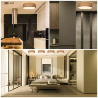 Deckenleuchte EINLICHT Fabric f&uuml;r 2x E27,...