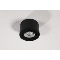LED-Aufbauleuchte McShine, 5W, 400Lumen, 3000K, &Oslash;xH 80x50mm, schwarz, 5er-Pack